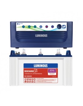 LUMINOUS COMBO-HOME UPS ECOVOLT NEO 1050 + RC15000 12V,120AH BATTERY 